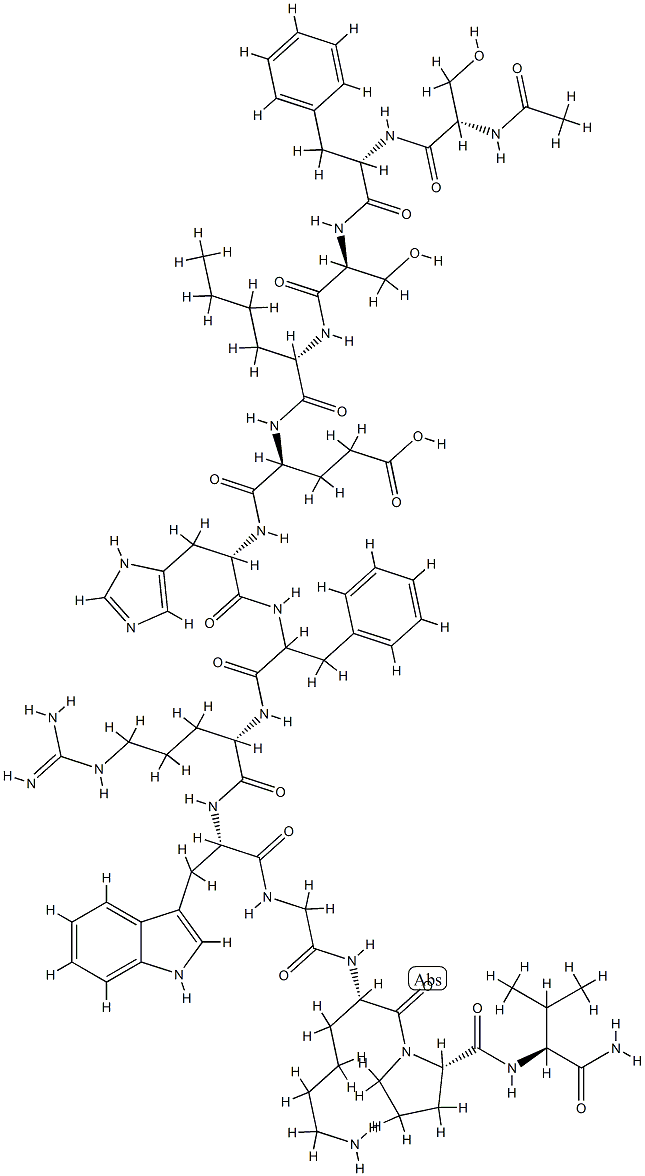 MSH,(2-Phe-4-Nle)알파- 구조식 이미지