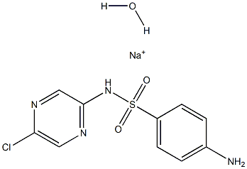 Sulfaclozine sodium 구조식 이미지