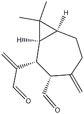 (1S,7S)-3β-Formyl-8,8-dimethyl-α,4-bis(methylene)bicyclo[5.1.0]octane-2β-acetaldehyde 구조식 이미지