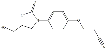 (p-Cyano-2 ethoxyphenyl)-3 hydroxymethyl-5 oxazolidinone-2 [French] Structure