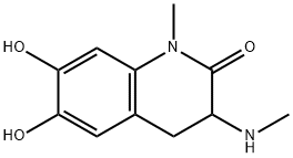 2(1H)-Quinolinone,3,4-dihydro-6,7-dihydroxy-1-methyl-3-(methylamino)-(9CI) 구조식 이미지