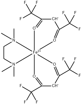 Bis(hexafluoroacetylacetonato)(N,N,N',N'-tetraMethylethylenediaMine)iron(II) 구조식 이미지