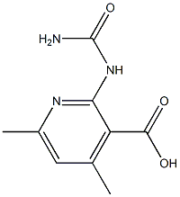 3-Pyridinecarboxylicacid,2-[(aminocarbonyl)amino]-4,6-dimethyl-(9CI) Structure