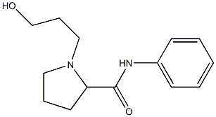 2-피롤리딘카르복사미드,1-(3-히드록시프로필)-N-페닐-(9CI) 구조식 이미지