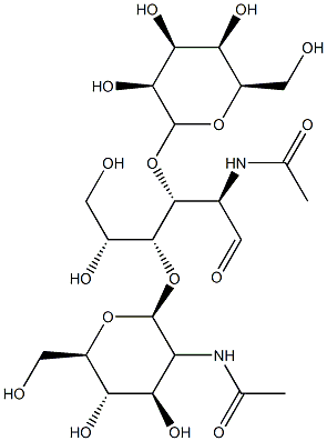 갈락토실베타(1-3)-N-아세틸글루코사미닐-베타(1-6)-N-아세틸갈락토사민 구조식 이미지