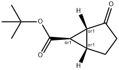 Bicyclo[3.1.0]hexane-6-carboxylic acid, 2-oxo-, 1,1-dimethylethyl ester, (1R,5S,6R)-rel- (9CI) Structure
