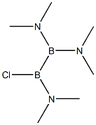 N,N,N',N',N”,N”-гексаметил-2-хлор-1,1,2-диборан(4)триамин структурированное изображение