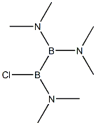 N,N,N',N',N'',N''-Hexamethyl-2-chloro-1,1,2-diborane(4)triamine Structure