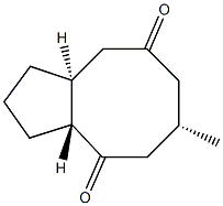 1H-Cyclopentacyclooctene-4,8(2H,5H)-dione,hexahydro-6-methyl-,(3aR,6S,9aS)-rel-(9CI) Structure