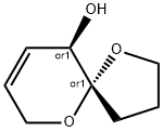 1,6-Dioxaspiro[4.5]dec-8-en-10-ol, (5R,10R)-rel- (9CI) Structure