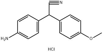 [4-[(cyano(4-methoxyphenyl)methyl]phenyl]ammonium chloride Structure