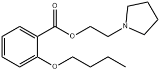 2-(1-Pyrrolidinyl)ethyl=o-butoxybenzoate Structure