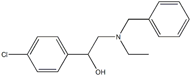 α-[(벤질에틸아미노)메틸]-4-클로로벤질알코올 구조식 이미지