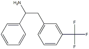 α-페닐-3-(트리플루오로메틸)벤젠에탄아민 구조식 이미지