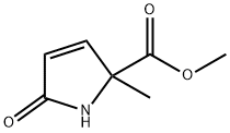 1H-Pyrrole-2-carboxylicacid,2,5-dihydro-2-methyl-5-oxo-,methylester(9CI) 구조식 이미지