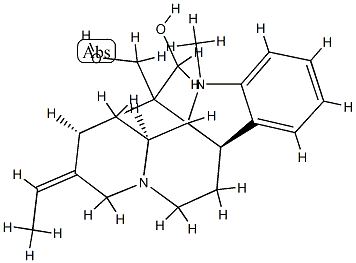 1,2-디하이드로-17-하이드록시-1-메틸라쿠암밀란-16-메탄올 구조식 이미지