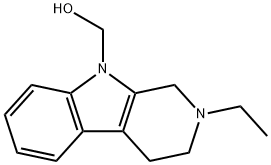 9H-Pyrido[3,4-b]indole-9-methanol,2-ethyl-1,2,3,4-tetrahydro-(9CI) 구조식 이미지