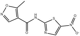 4-Isoxazolecarboxamide,5-methyl-N-(5-nitro-2-thiazolyl)-(9CI) 구조식 이미지