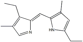 1H-Pyrrole,3-ethyl-2-[(5-ethyl-3-methyl-2H-pyrrol-2-ylidene)methyl]-4-methyl-(9CI) Structure
