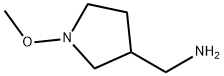 3-Pyrrolidinemethanamine,N-methoxy-(9CI) Structure