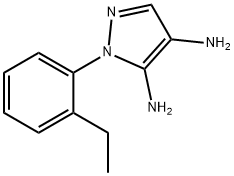 1H-Pyrazole-4,5-diamine,1-(2-ethylphenyl)-(9CI) 구조식 이미지