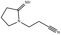 1-Pyrrolidinepropanenitrile,2-imino-(9CI) Structure