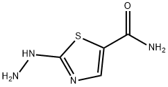 5-Thiazolecarboxamide,2-hydrazino-(9CI) Structure