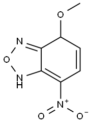 2,1,3-Benzoxadiazole,1,4-dihydro-4-methoxy-7-nitro-(9CI) 구조식 이미지