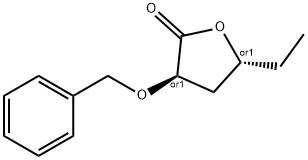 2(3H)-Furanone,5-ethyldihydro-3-(phenylmethoxy)-,(3R,5R)-rel-(9CI) Structure