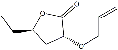 2(3H)-Furanone,5-ethyldihydro-3-(2-propenyloxy)-,(3R,5R)-rel-(9CI) 구조식 이미지