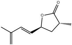 (3R)-4,5-Dihydro-3α-methyl-5β-[(E)-3-methyl-1,3-butadienyl]-2(3H)-furanone 구조식 이미지