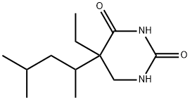 2,4(1H,3H)-Pyrimidinedione,5-(1,3-dimethylbutyl)-5-ethyldihydro-(9CI) 구조식 이미지