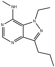 1H-Pyrazolo[4,3-d]pyrimidin-7-amine,1-ethyl-N-methyl-3-propyl-(9CI) Structure