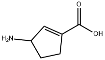 1-Cyclopentene-1-carboxylicacid,3-amino-(9CI) Structure