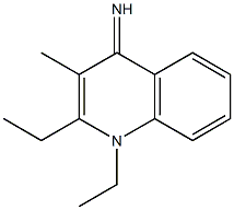 4(1H)-Quinolinimine,1,2-diethyl-3-methyl-(9CI) 구조식 이미지