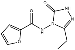 2-Furancarboxamide,N-(3-ethyl-1,5-dihydro-5-oxo-4H-1,2,4-triazol-4-yl)-(9CI) Structure