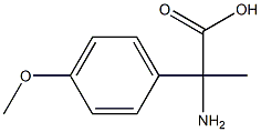 2-amino-2-(4-methoxyphenyl)propanoic acid 구조식 이미지