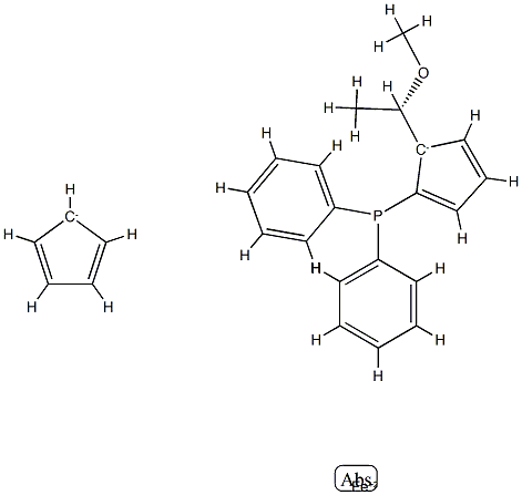 (+)-(S)-1-[(R)-2-(Diphenylphosphino)ferrocenyl]ethyl methyl ether
		
	 구조식 이미지