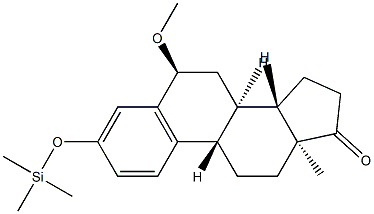 6α-Methoxy-3-[(trimethylsilyl)oxy]estra-1,3,5(10)-trien-17-one 구조식 이미지