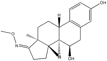 3,7α-Dihydroxyestra-1,3,5(10)-trien-17-one O-methyl oxime Structure