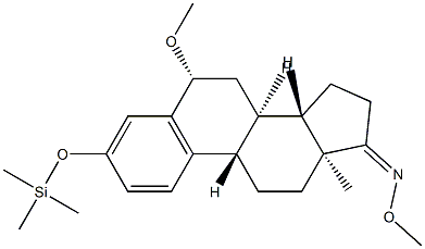 6β-Methoxy-3-[(trimethylsilyl)oxy]estra-1,3,5(10)-trien-17-one O-methyl oxime 구조식 이미지