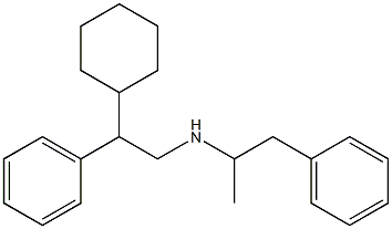 N-(α-메틸페네틸)-β-페닐시클로헥사네탄아민 구조식 이미지