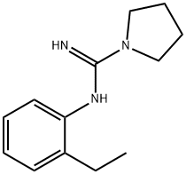 1-Pyrrolidinecarboximidamide,N-(2-ethylphenyl)-(9CI) Structure