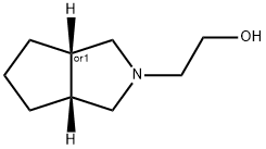 시클로펜타[c]피롤-2(1H)-에탄올,헥사히드로-,(3aR,6aS)-rel-(9CI) 구조식 이미지