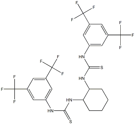 N,N'-(1R,2R)-1,2-시클로헥산디일비스[N'-[3,5-비스(트리플루오로메틸)페닐)]-티오우레아 구조식 이미지