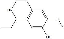 7-Isoquinolinol,1-ethyl-1,2,3,4-tetrahydro-6-methoxy-(9CI) Structure