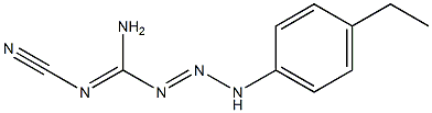 1-Triazene-1-carboximidamide,N-cyano-3-(4-ethylphenyl)-(9CI) Structure