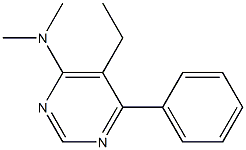 4-Pyrimidinamine,5-ethyl-N,N-dimethyl-6-phenyl-(9CI) Structure