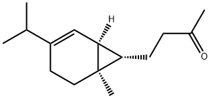 4-[(1S,6β,7β)-6-Methyl-3-isopropylbicyclo[4.1.0]hept-2-en-7-yl]-2-butanone 구조식 이미지