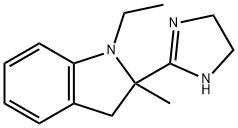 1H-Indole,2-(4,5-dihydro-1H-imidazol-2-yl)-1-ethyl-2,3-dihydro-2-methyl-(9CI) 구조식 이미지